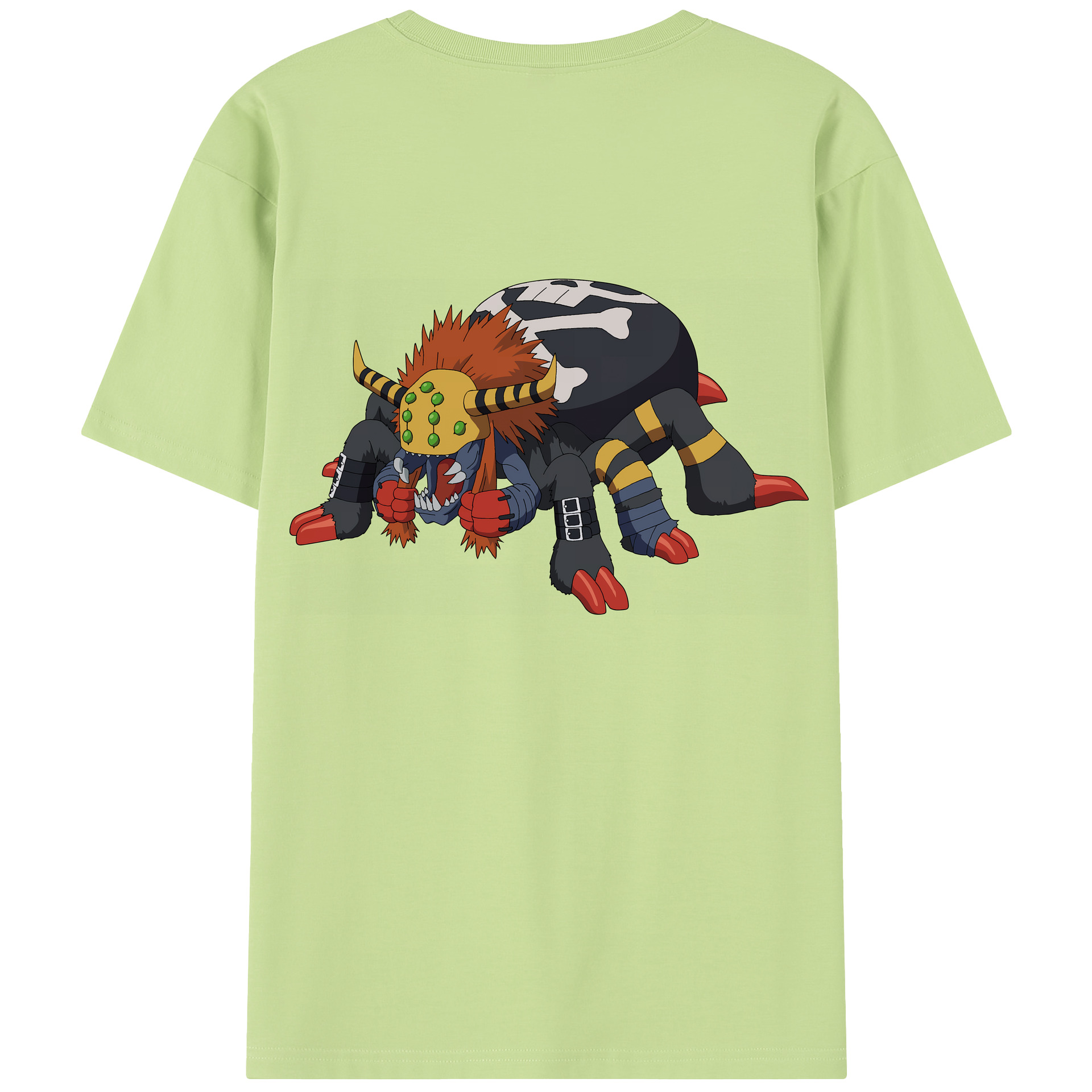 （画像用） Digimon デジタルモンスター/デジモン 綿100％半袖Tシャツ（背面プリント）